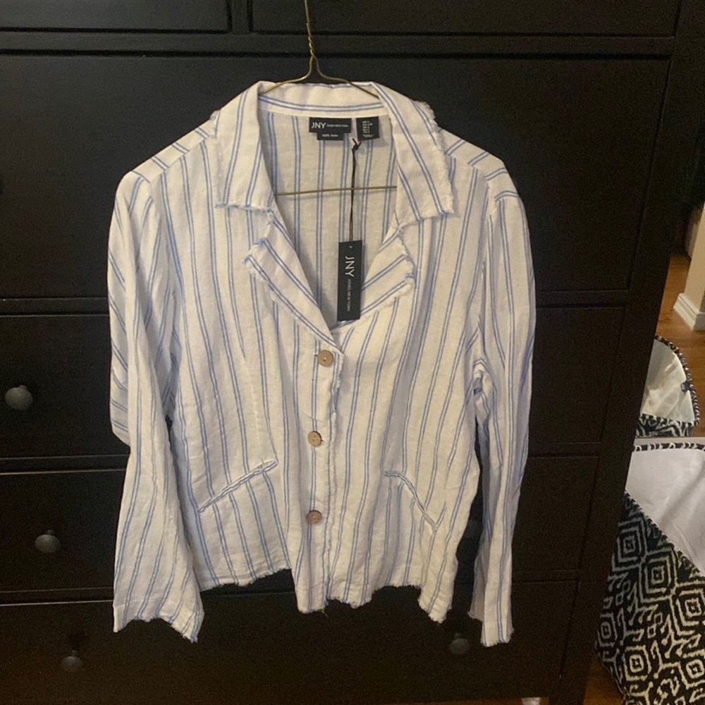 New Jones of New York gauze blazer